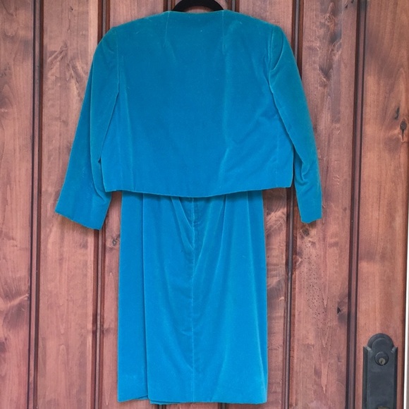 Custom Made Vintage Velvet/Sequins Dress - Picture 2 of 8